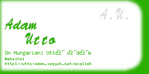 adam utto business card